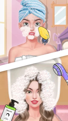 уэнсдей игра макияж: барби screenshot №2